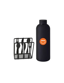 Foto 1 | Servilletero Metálico Elegante + Termo De Agua Güish