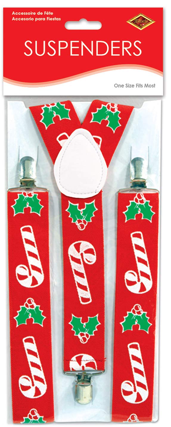 Foto 3 pulgar | Accesorio Para Fiestas, Tirantes Beistle, Bastón De Caramelo Y Acebo - Venta Internacional.