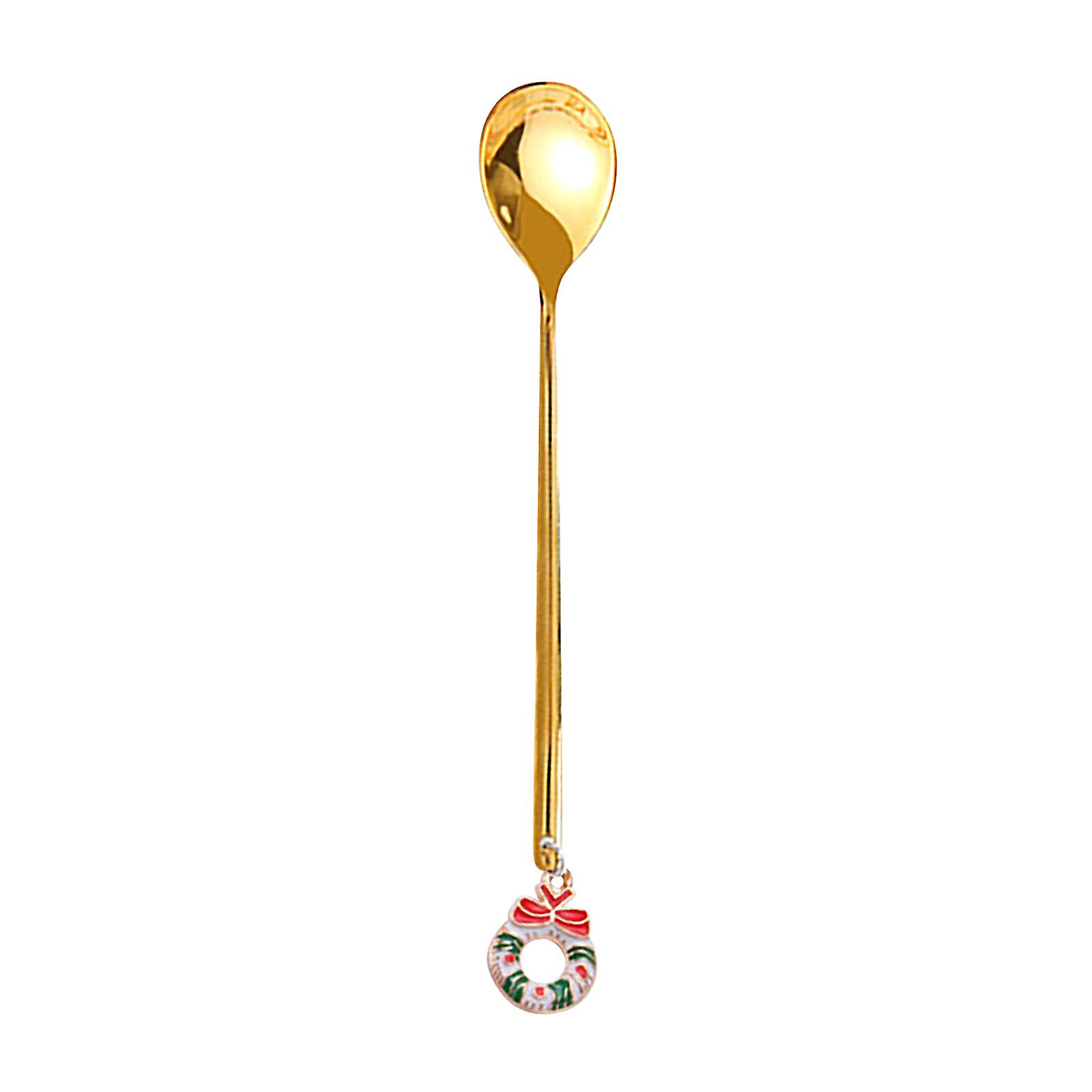 Tenedor De Café De Metal Para Decoración De Mesa Navideña Y Cuchara Agitadora - Venta Internacional.