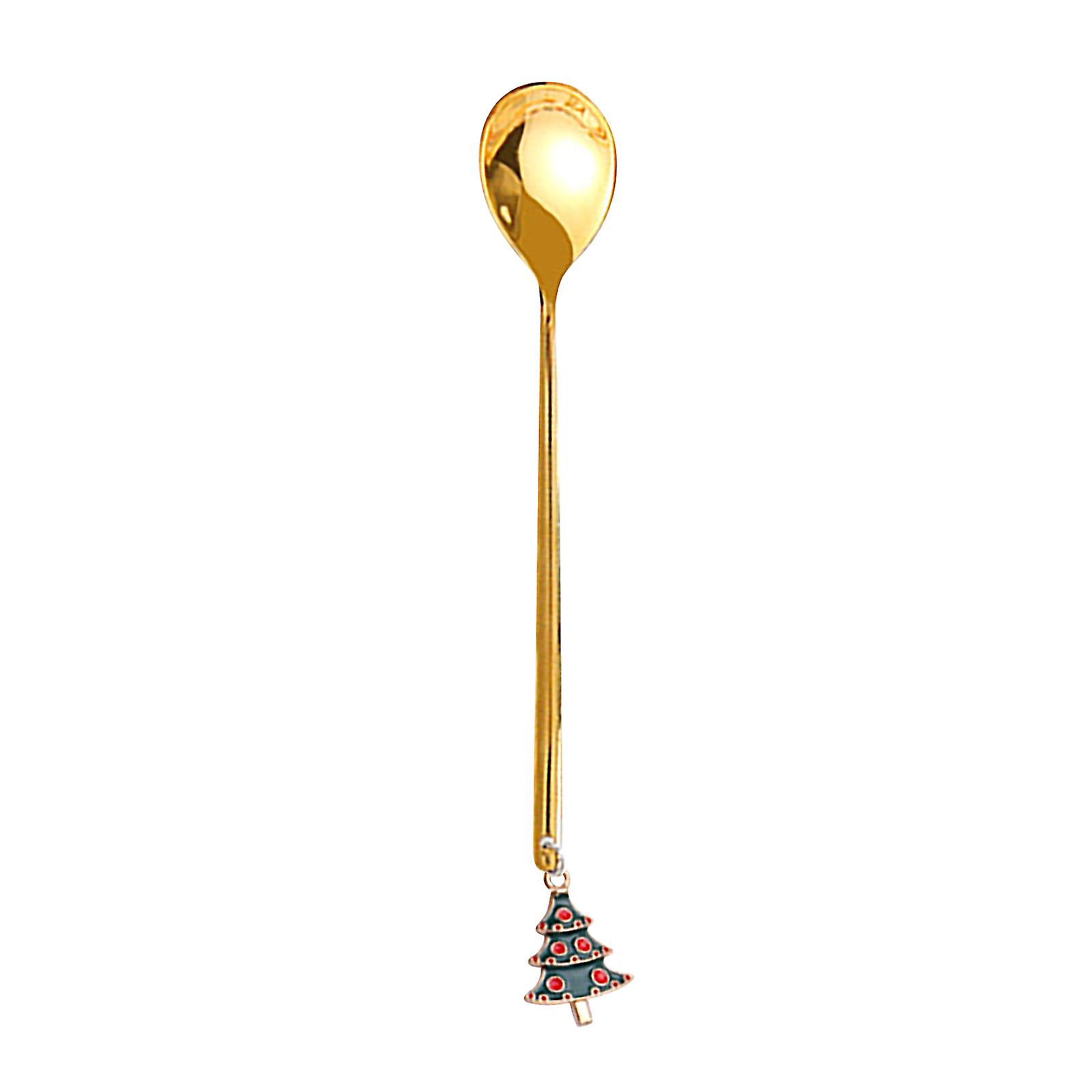 Foto 2 pulgar | Tenedor De Café De Metal Para Decoración De Mesa Navideña Y Cuchara Agitadora - Venta Internacional.
