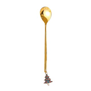 Foto 1 | Tenedor De Café De Metal Para Decoración De Mesa Navideña Y Cuchara Agitadora - Venta Internacional.