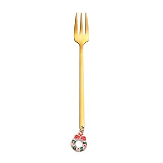 Foto 2 | Tenedor De Café De Metal Para Decoración De Mesa Navideña Y Cuchara Agitadora - Venta Internacional.