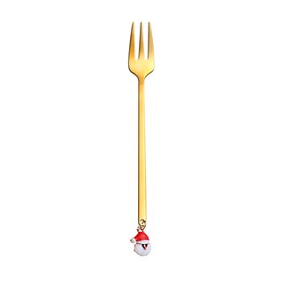 Foto 1 | Tenedor De Café De Metal Para Decoración De Mesa Navideña Y Cuchara Agitadora - Venta Internacional.