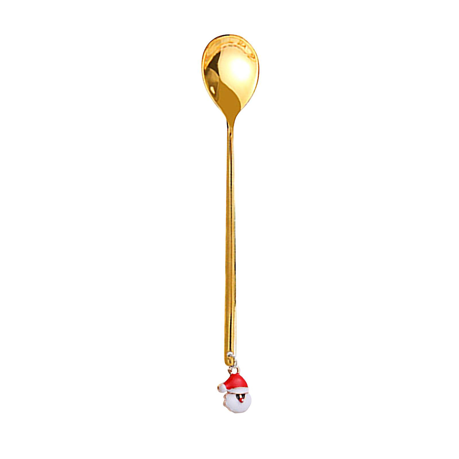 Foto 6 pulgar | Tenedor De Café De Metal Para Decoración De Mesa Navideña Y Cuchara Agitadora - Venta Internacional.