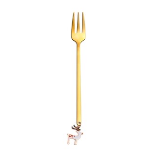 Foto 1 | Tenedor De Café De Metal Para Decoración De Mesa Navideña Y Cuchara Agitadora - Venta Internacional.