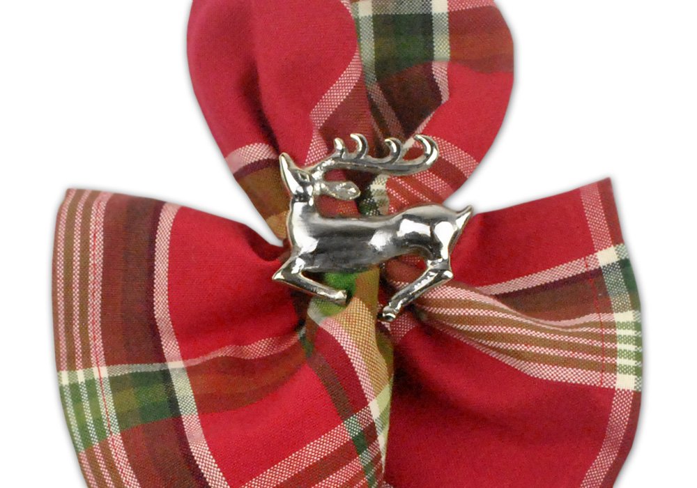 Foto 3 pulgar | Juego de Servilleteros Dii Christmas Silver Reindeer 6 Unidades - Venta Internacional