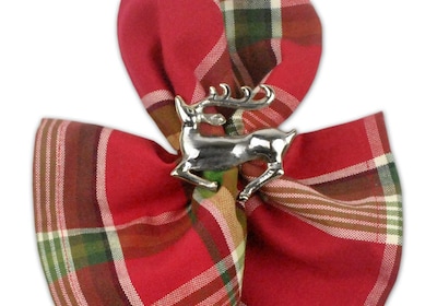 Foto 2 | Juego de Servilleteros Dii Christmas Silver Reindeer 6 Unidades - Venta Internacional