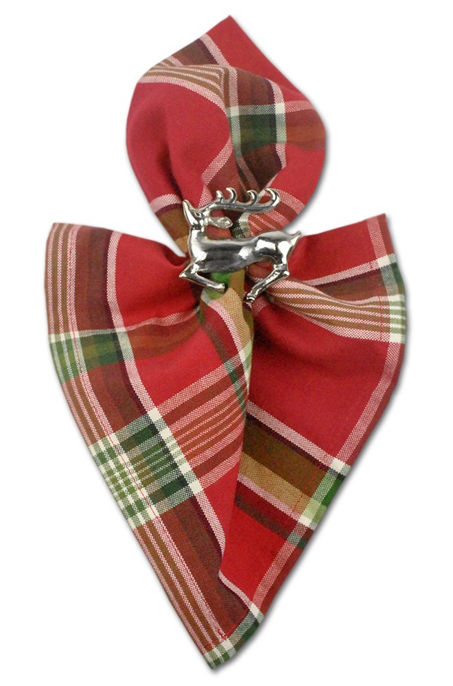 Foto 4 pulgar | Juego de Servilleteros Dii Christmas Silver Reindeer 6 Unidades - Venta Internacional
