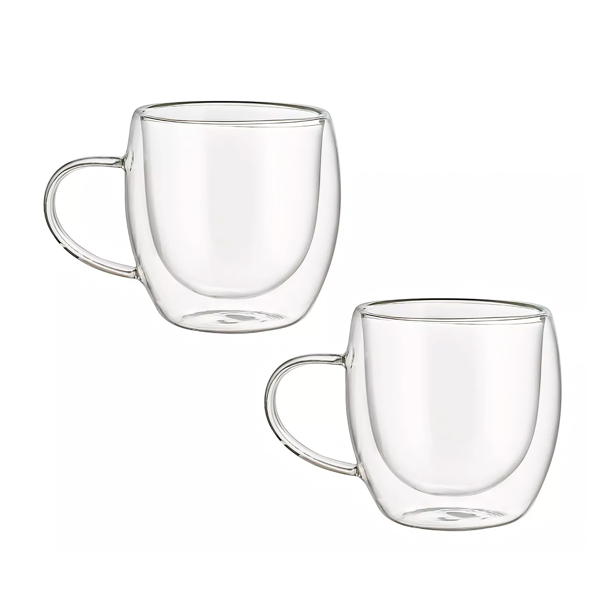 Foto 2 | Set De 4 Tazas Bluelander de Vidrio Transparente