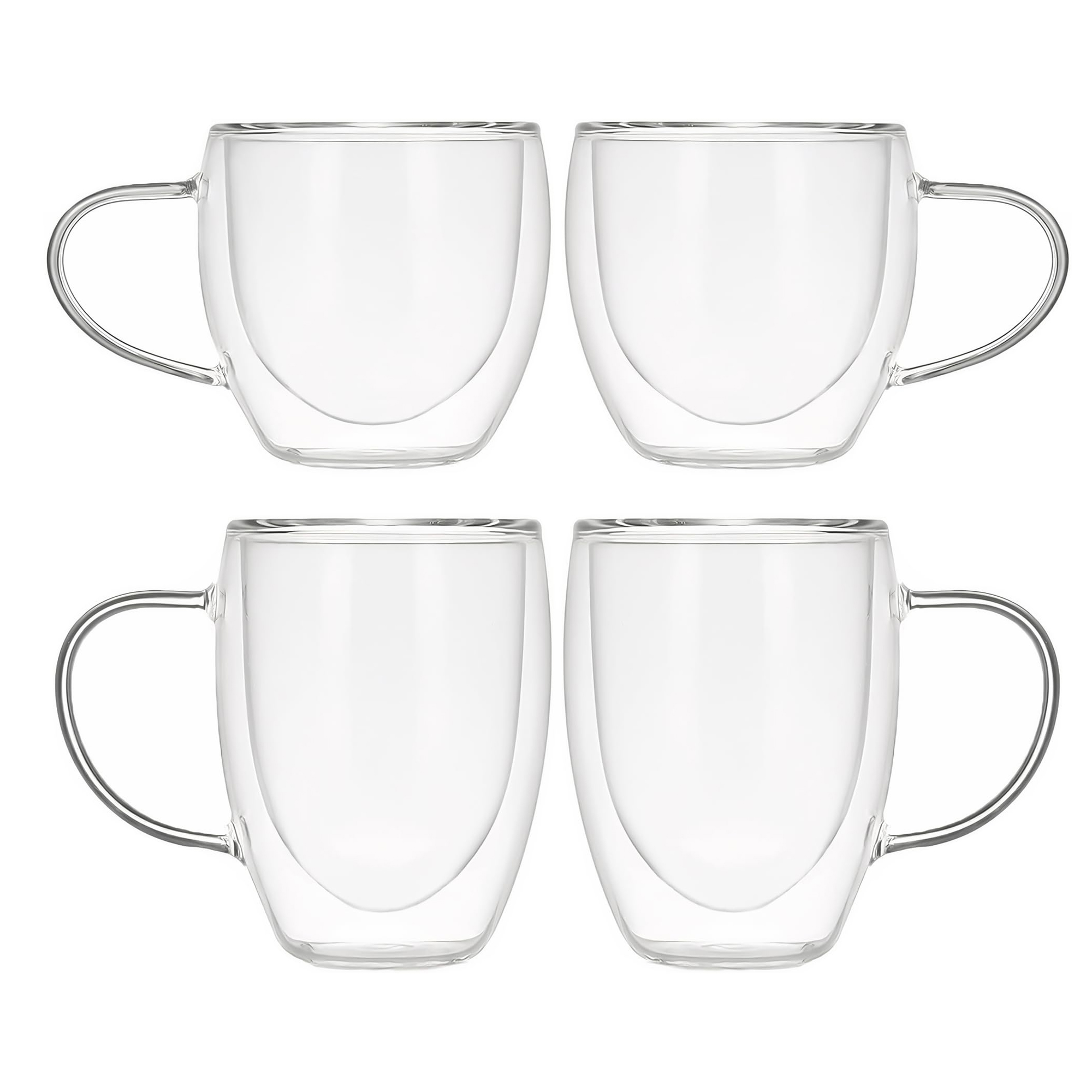 Foto 4 | Set De 4 Tazas Bluelander de Vidrio Transparente