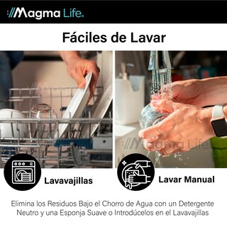 Foto 7 | Magma Life Set De 4 Tazas Doble Fondo Con Asa, Vasos Perfectos Para Disfrutar Capuchino, Americano, Espresso O Té 250 M