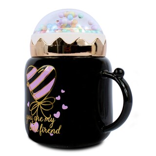 Foto 3 | Taza De Cerámica Con Tapa Esférica Volitas De Colores