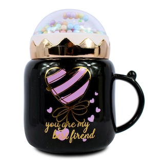 Foto 4 | Taza De Cerámica Con Tapa Esférica Volitas De Colores