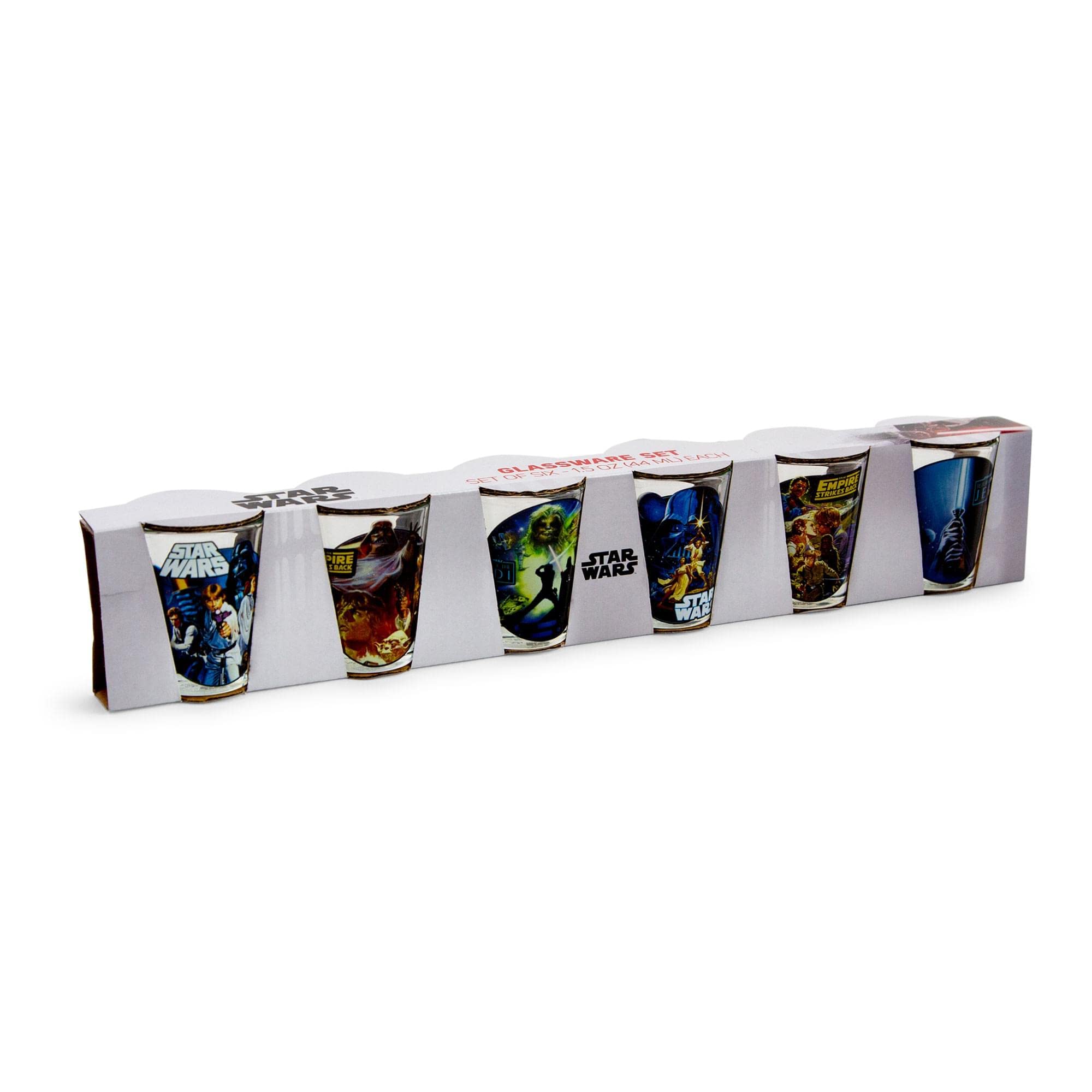 Foto 3 pulgar | Vasos Pequeños Para Chupito De Whisky Star Wars Original Trilogy X6 - Venta Internacional.