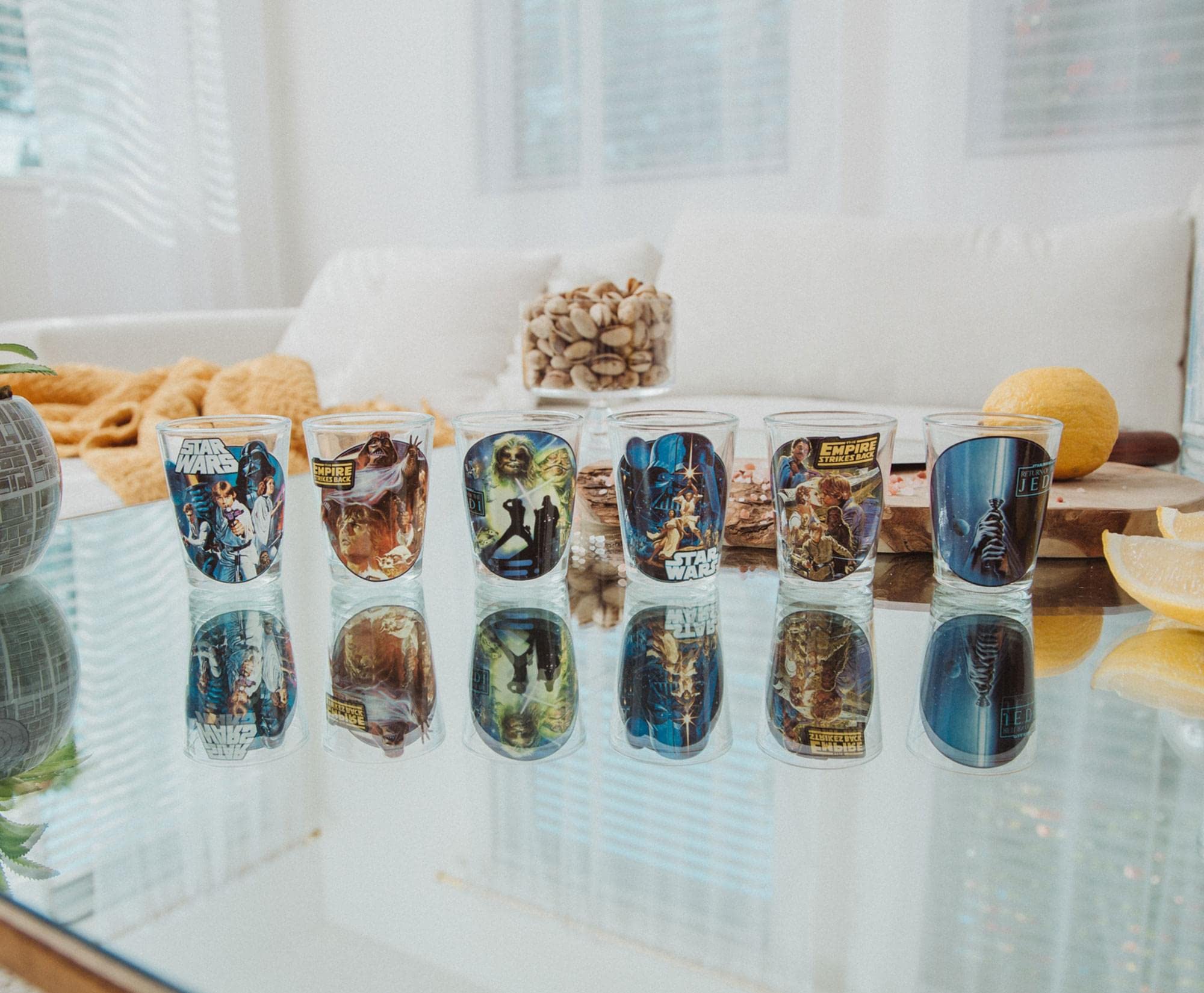Foto 4 pulgar | Vasos Pequeños Para Chupito De Whisky Star Wars Original Trilogy X6 - Venta Internacional.