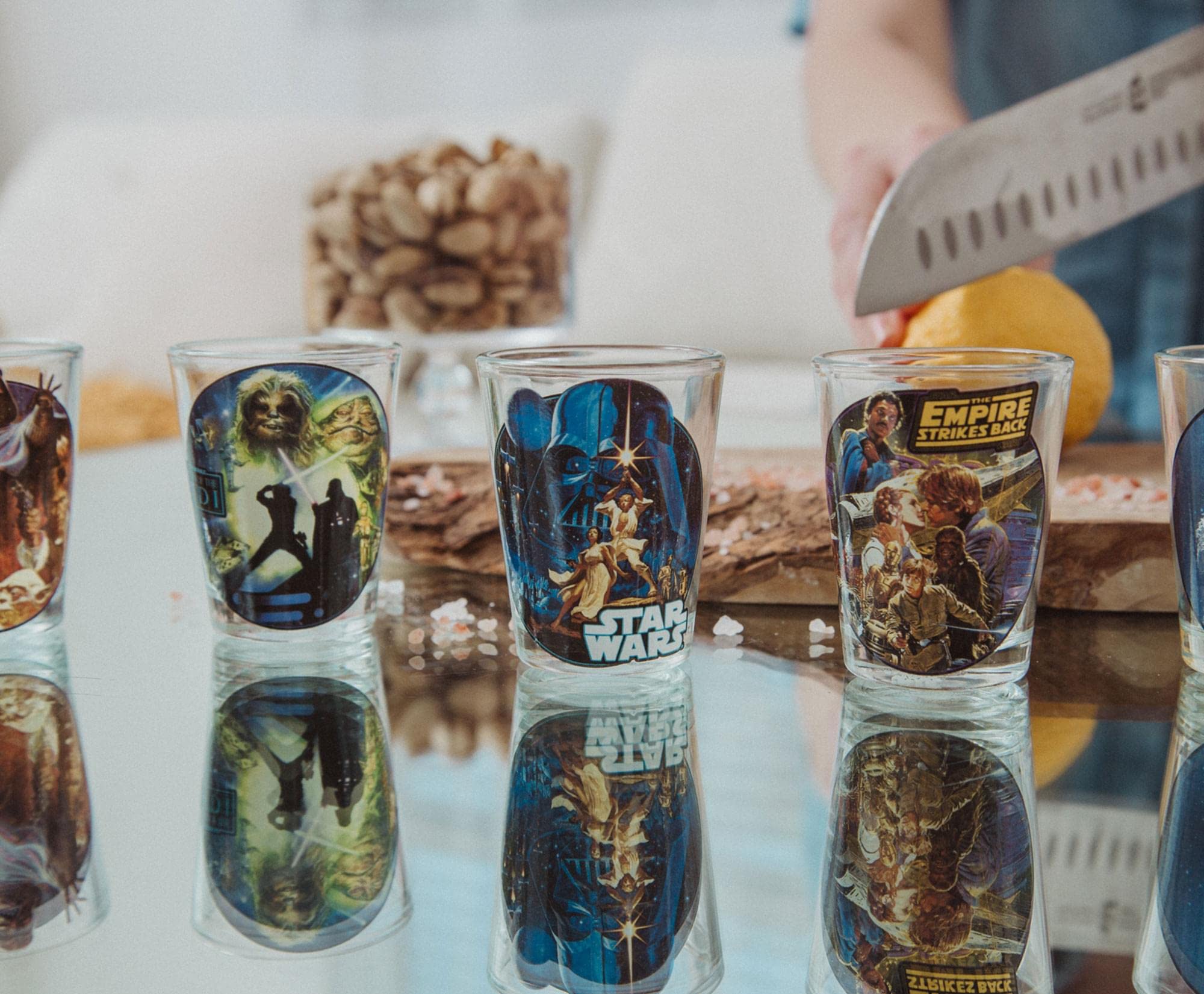 Foto 6 pulgar | Vasos Pequeños Para Chupito De Whisky Star Wars Original Trilogy X6 - Venta Internacional.