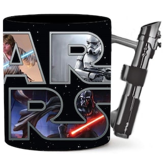 Foto 1 | Taza Silver Buffalo Star Wars Lightsable Ceramic 600 Ml - Venta Internacional.