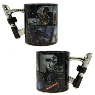 Foto 2 | Taza Silver Buffalo Star Wars Lightsable Ceramic 600 Ml - Venta Internacional.