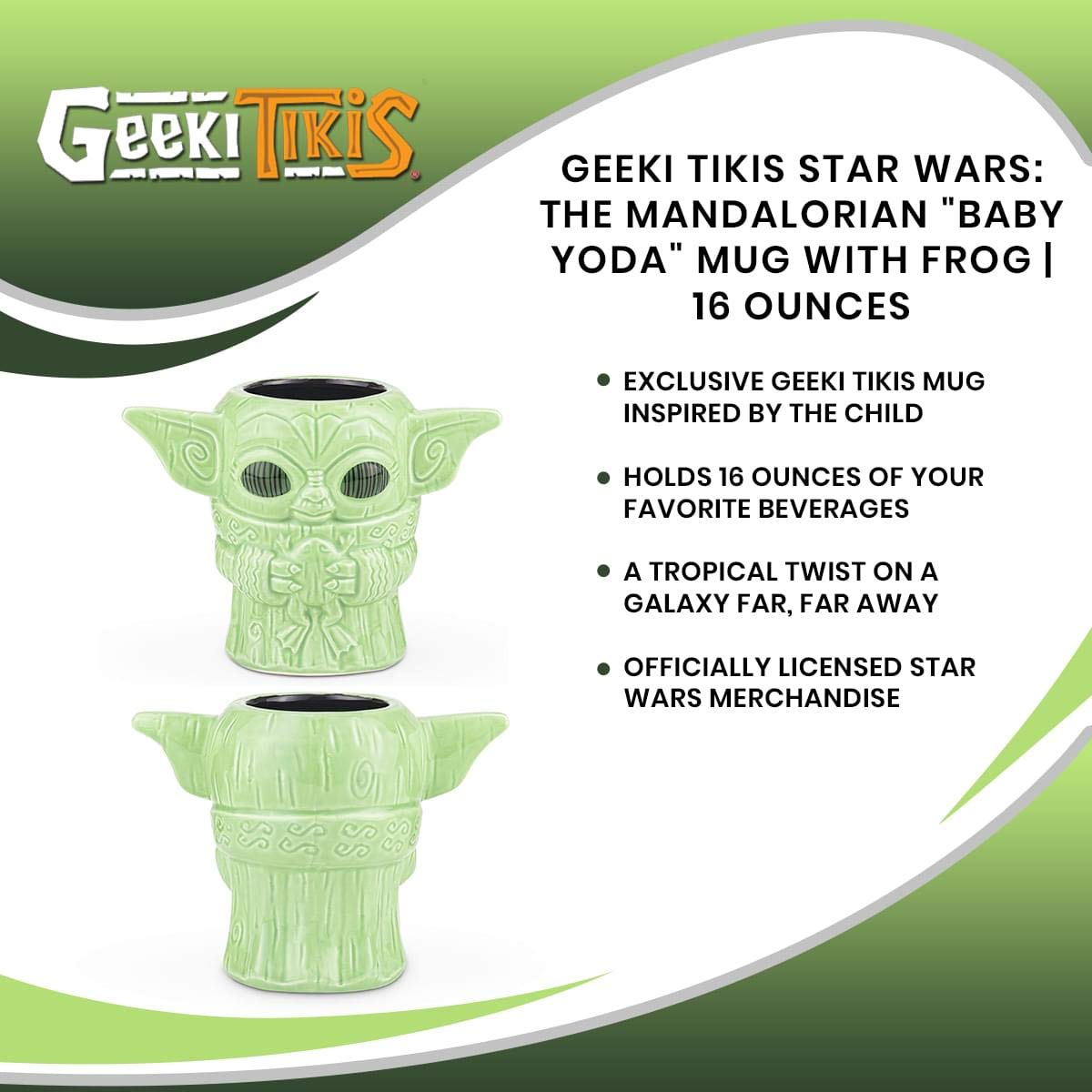 Foto 8 pulgar | Geeki Tiki Star Wars El Mandaloriano El Niño Con Rana - Venta Internacional.