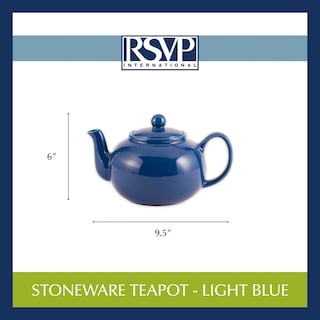 Foto 3 | Tetera Rsvp International Stoneware 1,25 L Azul Claro - Venta Internacional