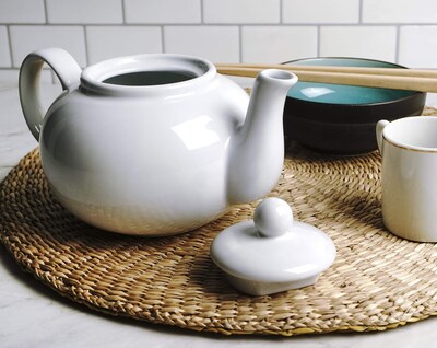 Foto 2 | Teapot Rsvp International Stoneware, 480 Ml, Microondas Y Lavavajillas, Color Blanco - Venta Internacional.