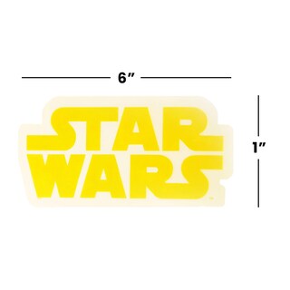 Foto 3 | Calcomanía Para Ventana Con Licencia Oficial De Star Wars Automotive - Venta Internacional.