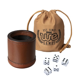 Foto 1 | Set De Tazas De Dados We Games Professional De Piel Hechas A Mano - Venta Internacional.