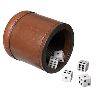 Foto 2 | Set De Tazas De Dados We Games Professional De Piel Hechas A Mano - Venta Internacional.