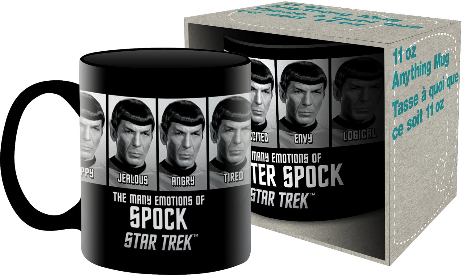 Foto 2 pulgar | Taza De Cerámica Aquarius Star Trek Emotions Of Spock 325ml - Venta Internacional.