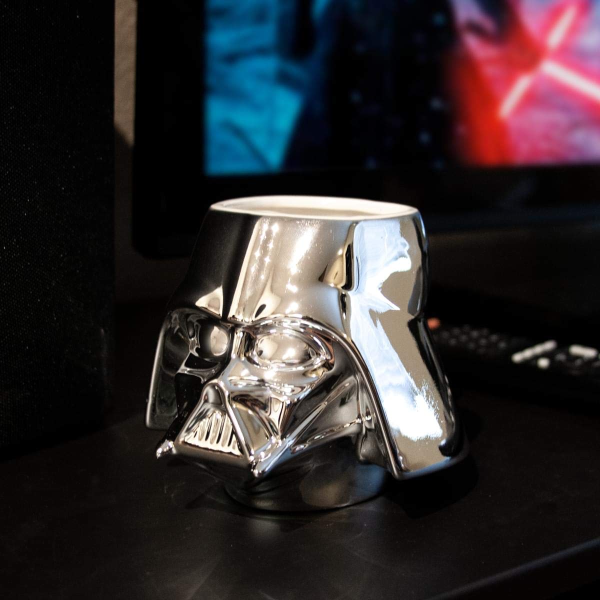 Foto 6 pulgar | Taza Star Wars Star Wars Darth Vader Cromada Moldeada 470 Ml - Venta Internacional.