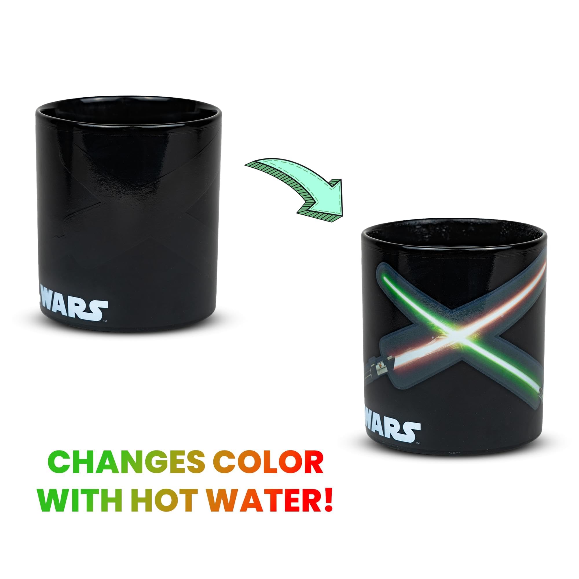 Foto 4 pulgar | Taza Star Wars Jedi/sith Clash Heat-reveal De Cerámica De 600 Ml - Venta Internacional.