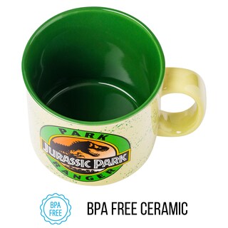 Foto 3 | Taza De Café Silver Buffalo Jurassic Park Park Ranger 600 Ml - Venta Internacional.