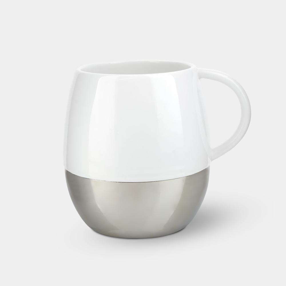 Foto 2 pulgar | Taza Corporativa De Porcelana Con Base De Acero Inoxidable-tauré