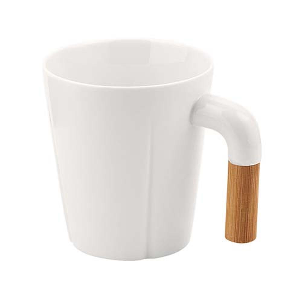 Foto 7 | Set De 2 Tazas Cerámica Con Asas Y Base De Bambú  Regalo Elegante 8 Oz-tazas