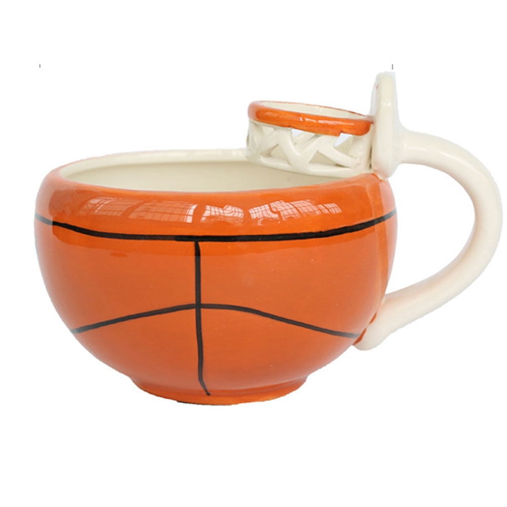 Taza de Cerámica en Forma de Canasta de Basquetbol HappyWare Multicolor