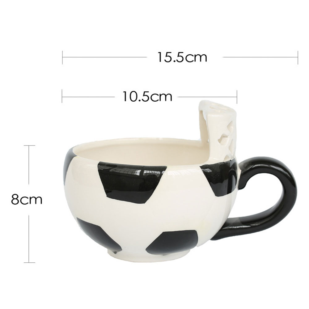 Foto 4 pulgar | Taza de Cerámica HappyWare Multicolor para Café en Forma de Balón de Futbol