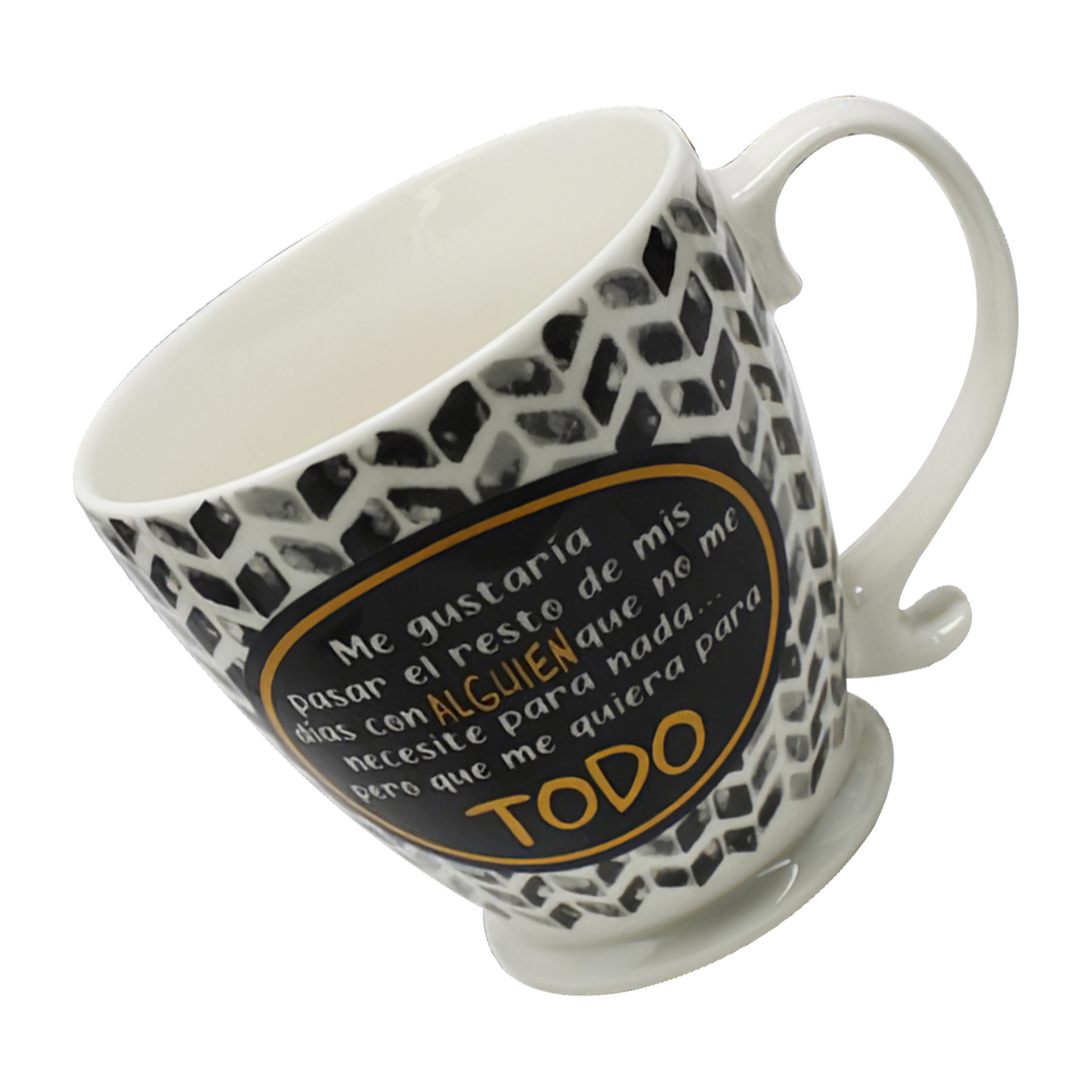 Taza de Porcelana Grupo Ipag 400 ml color Dorado