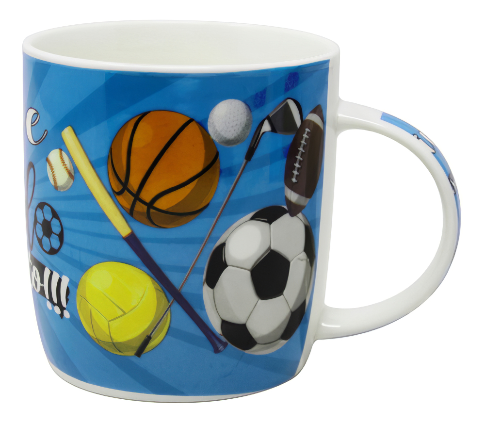 Foto 2 pulgar | Taza para Café con Diseño Deportes 350 ml Porcelana Estilo Retro