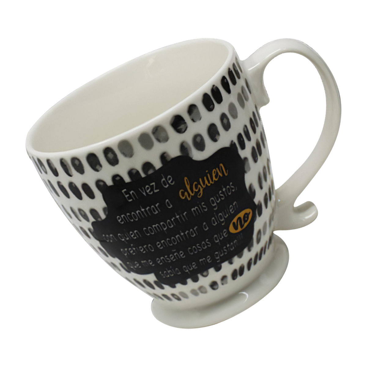 Taza de Porcelana Grupo Ipag 400 ml color Blanco