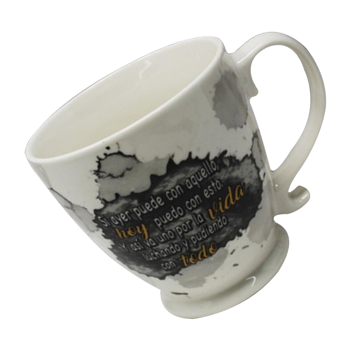 Taza de Porcelana Grupo Ipag 400 ml color Gris