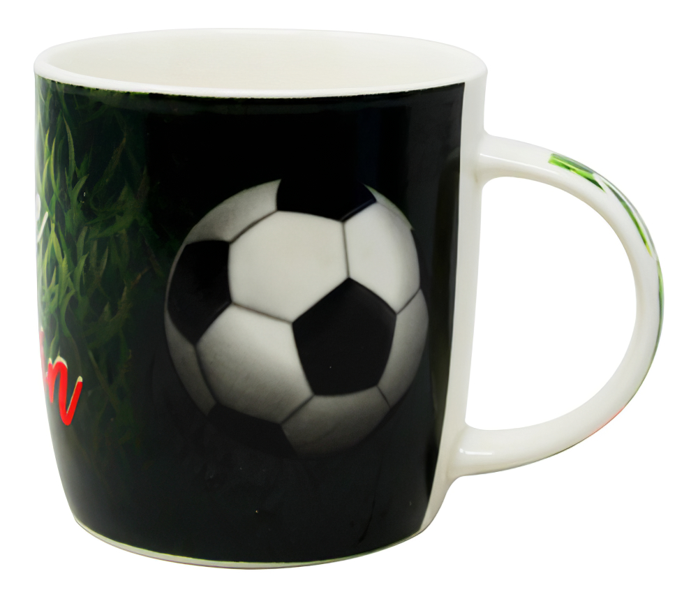 Foto 2 pulgar | Taza para Café Diseño Soccer 350 ml Porcelana Estilo Retro