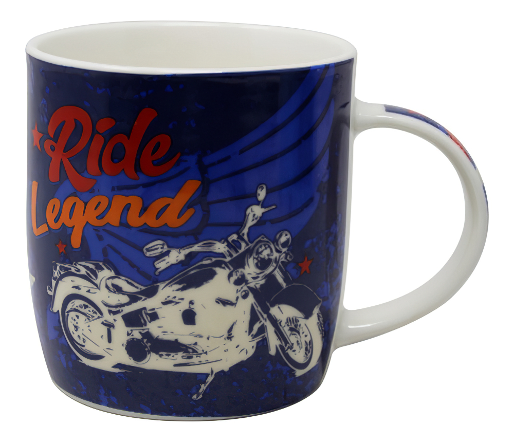 Foto 2 pulgar | Taza para Café Diseño Motocicleta 350 ml Porcelana Estilo Retro