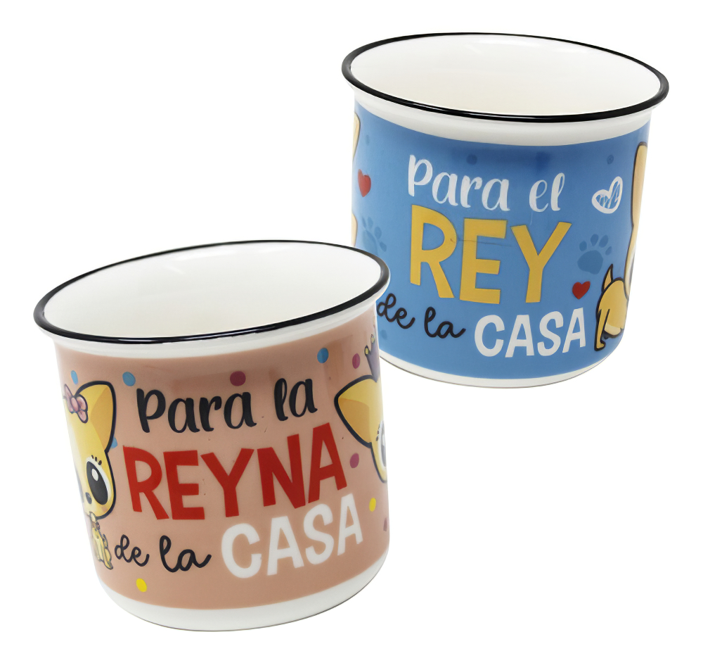 Taza de Porcelana Grupo Ipag 350 ml 2 Piezas