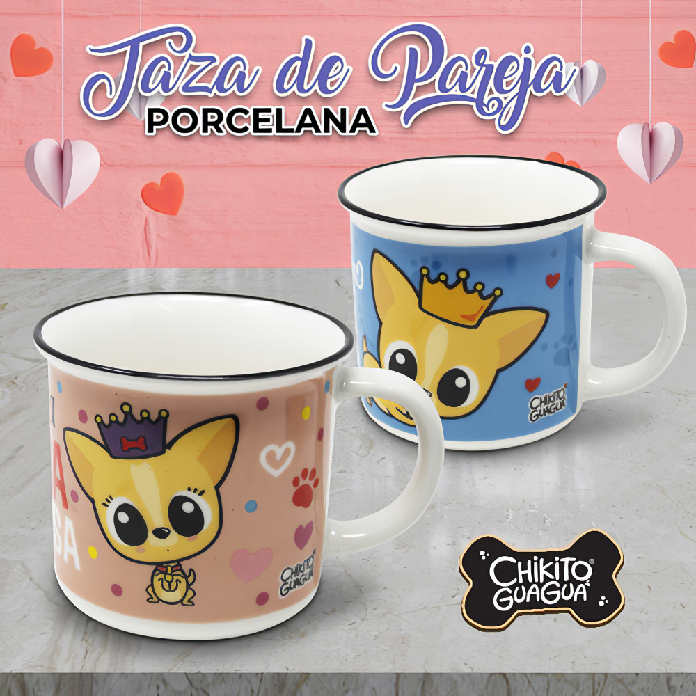 Foto 4 pulgar | Taza de Porcelana Grupo Ipag 350 ml 2 Piezas