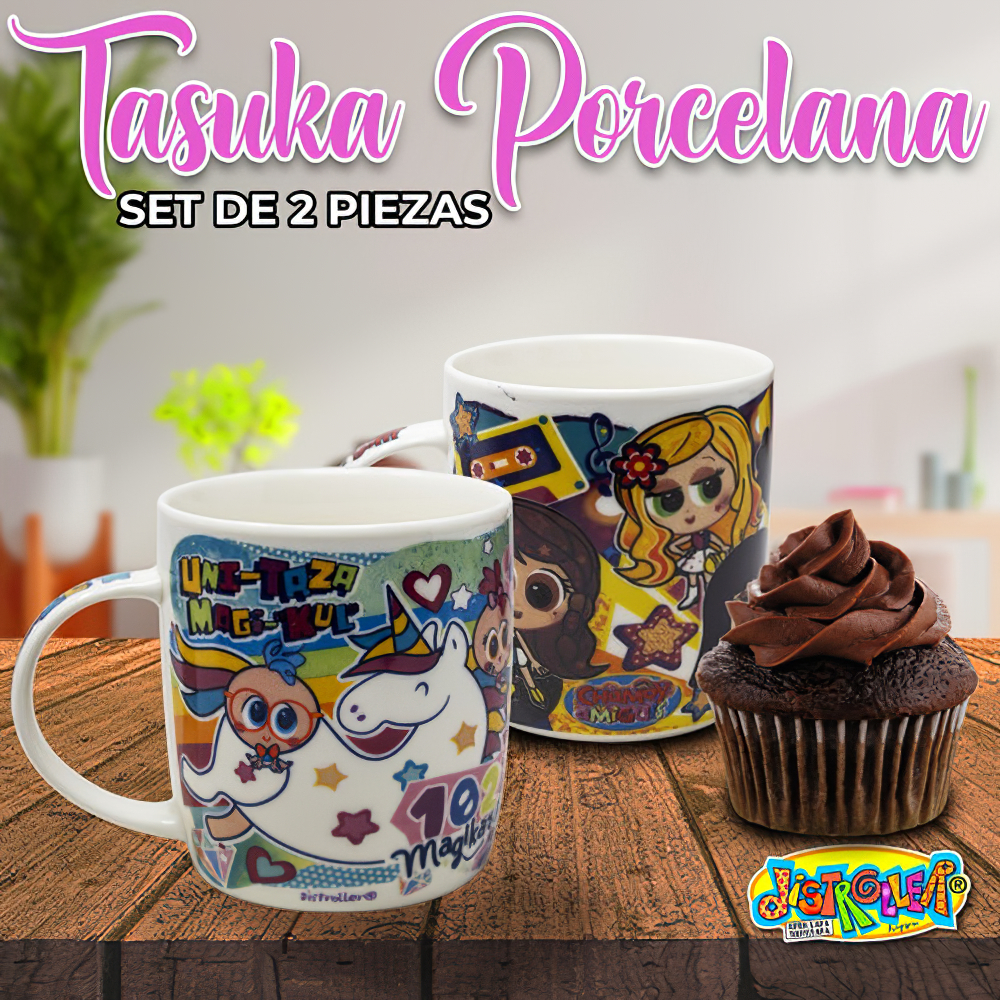 Foto 4 pulgar | Taza color Café NubiSuave color Blanco Distroller Tasuka Porcelana  Rock - Suit Set 2 Piezas