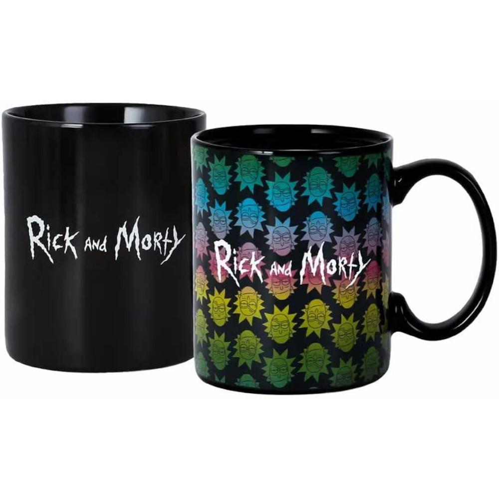 Foto 5 pulgar | Taza Mágica Geek Industry Rick y Morty Rick Collage 330 ml