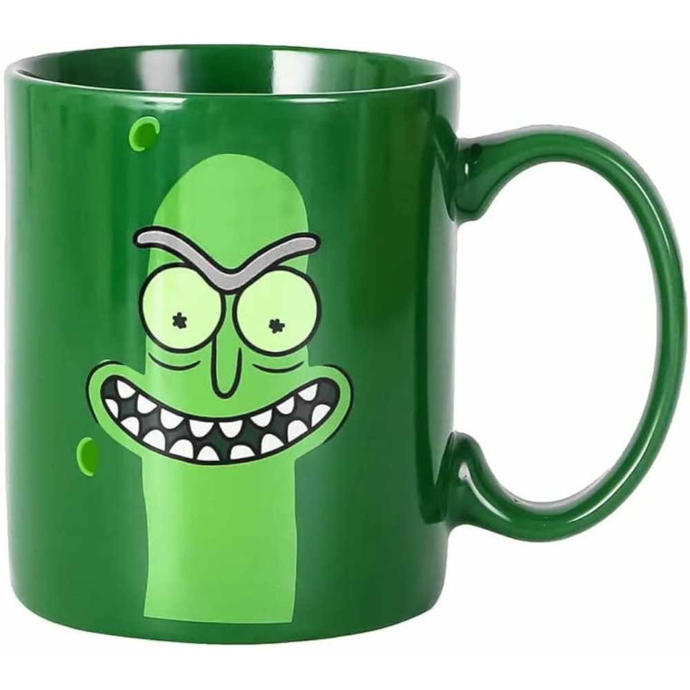 Foto 2 pulgar | Taza Geek Industry MUG-RYM-06 color Verde 330 ml - Rick Pepinillo