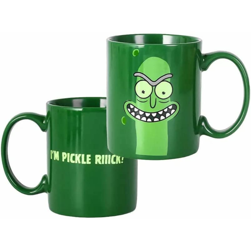 Foto 5 pulgar | Taza Geek Industry MUG-RYM-06 color Verde 330 ml - Rick Pepinillo