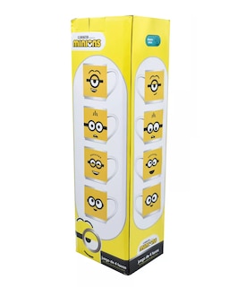 Foto 3 | Juego de 4 Tazas Belug Minions 330 ml color Amarillo
