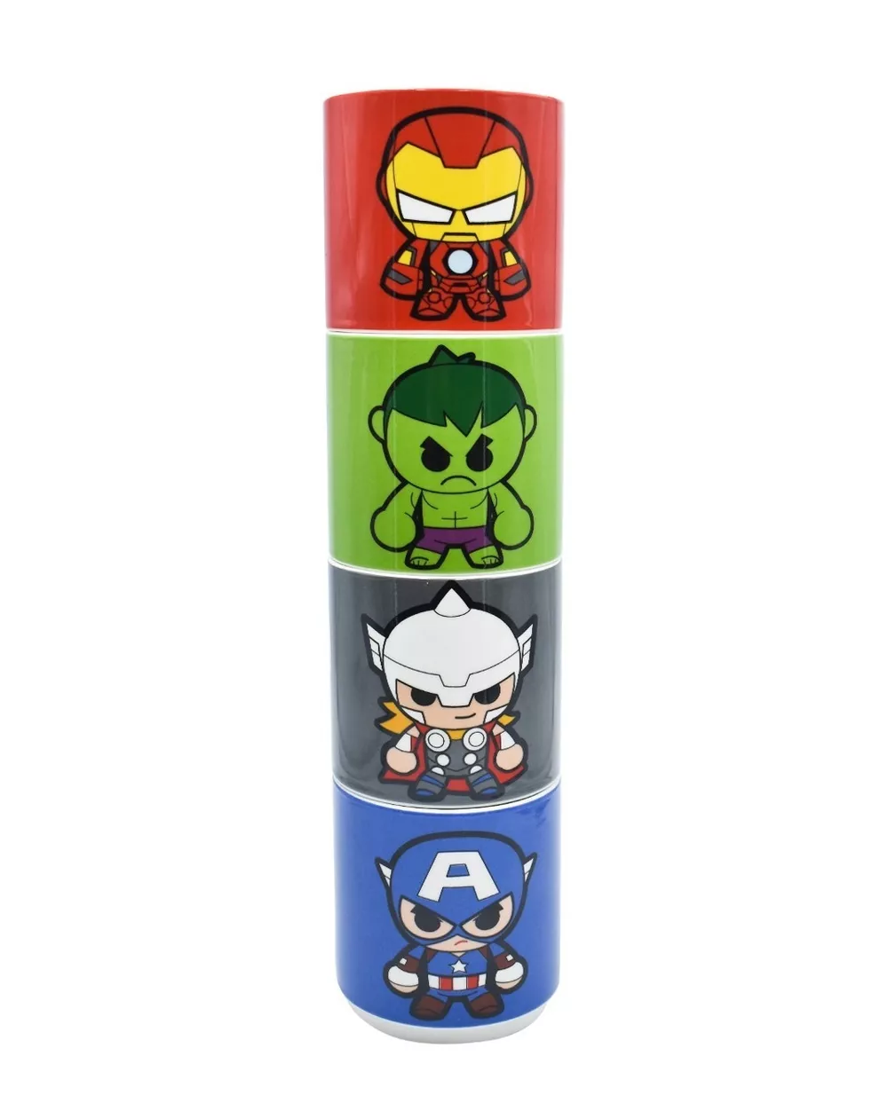 Foto 3 pulgar | Taza Disney Marvel Avengers Multicolor Apilables 4 Piezas